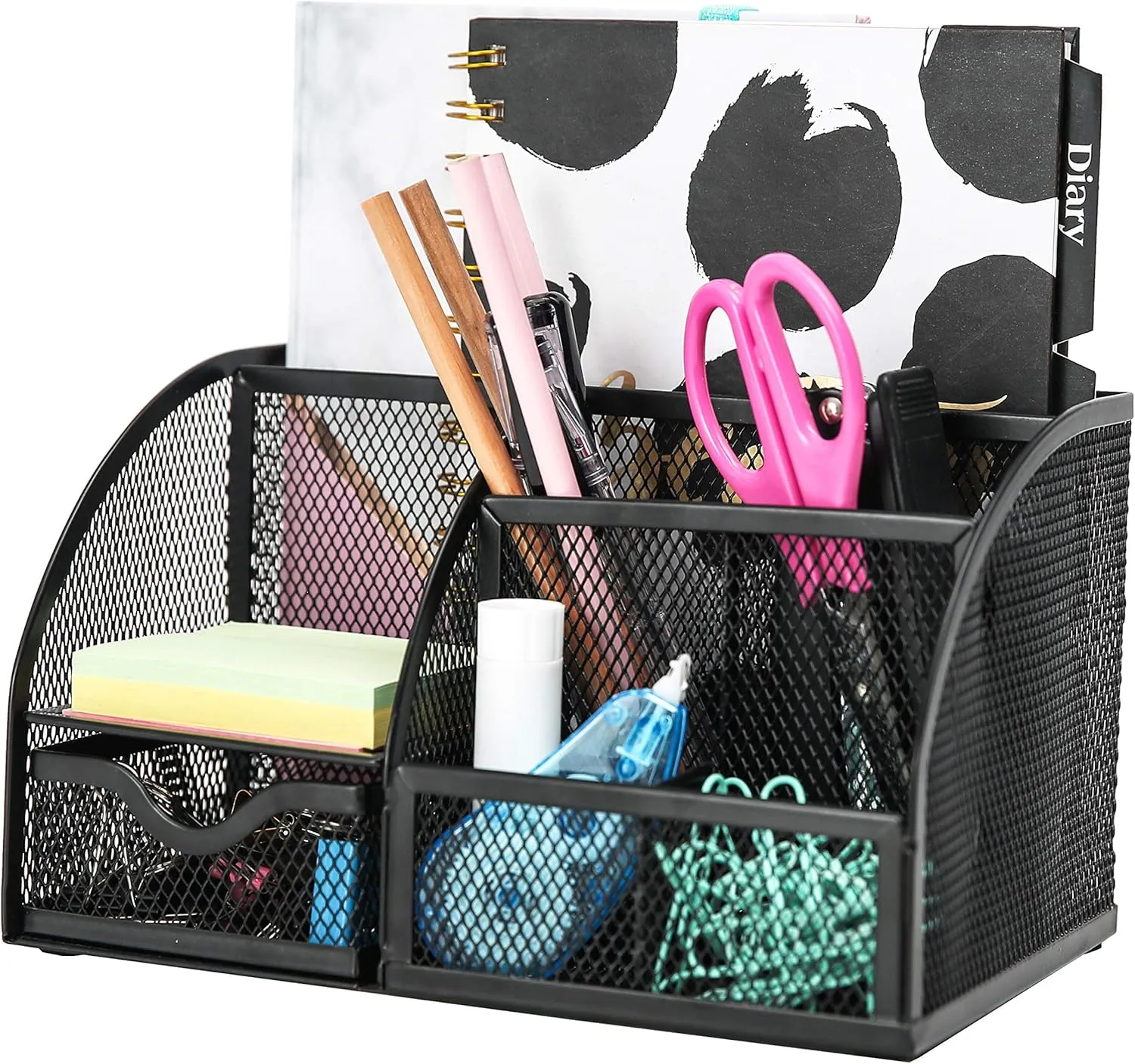 Bild von EXERZ Tisch-Organizer in Schwarz, multifunktional als Stifthalter und Schreibtisch Tidy