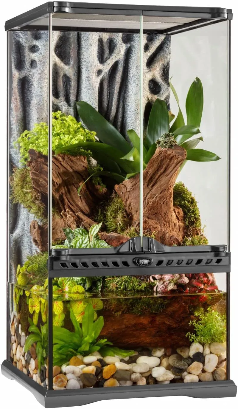 Bild von Exo Terra Glas Terrarium 30 x 30 x 60 cm mit Frontbelüftung, auch als Paludarium nutzbar