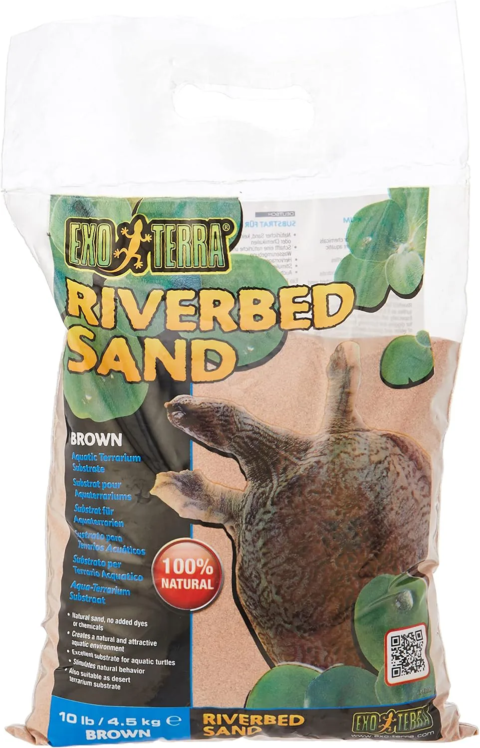 Bild von Exo Terra Riverbed Sand 4,5 kg für Aquaterrarien und Wasserschildkröten, auch als Wüstensand verwendbar