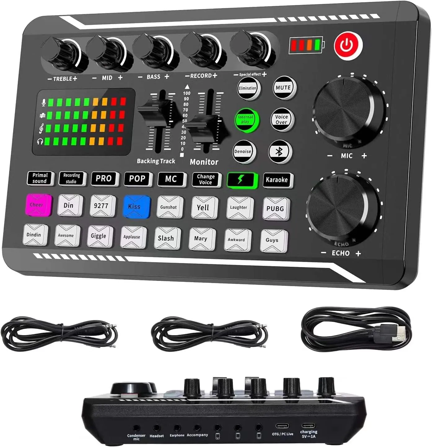 Bild von F998 Bluetooth Stereo Audio Mixer für Live Streaming und Gaming