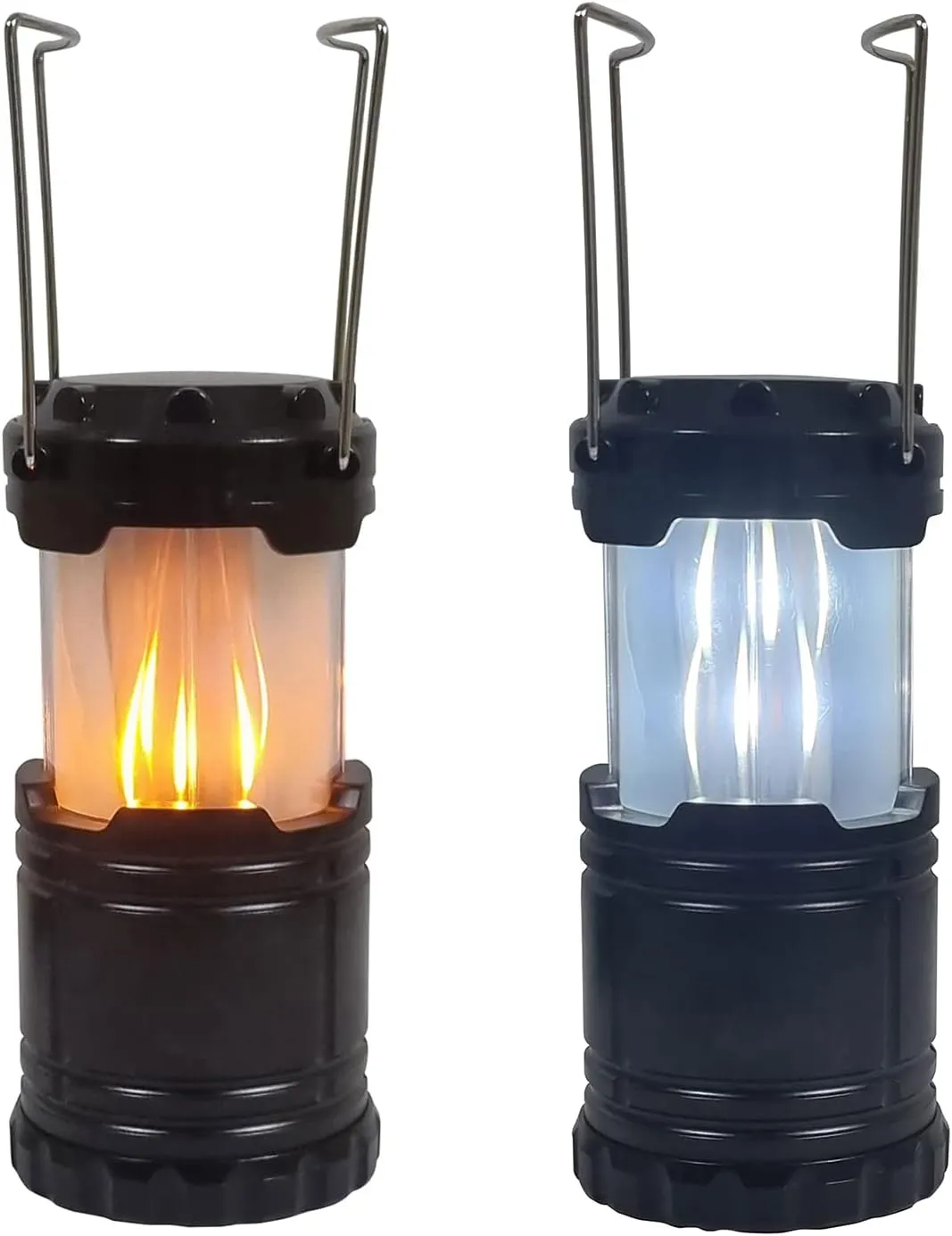 Bild von Fachhandel Plus LED Laterne 2 in 1 mit realistischem Flammenspiel und Henkel