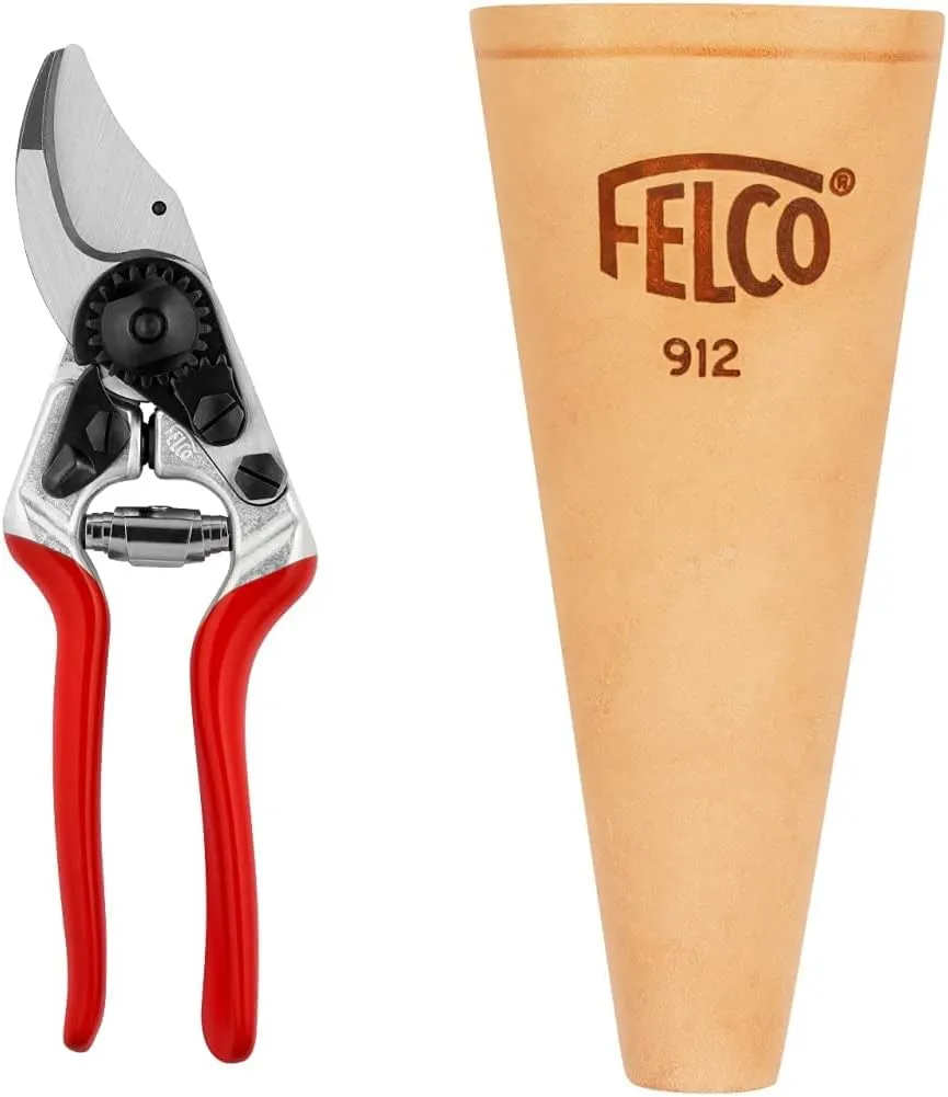Bild von FELCO 14 Gartenschere für Rechtshänder mit einer Schnittkapazität von 18 mm und einer Länge von 180 mm, inklusive Etui FELCO 912
