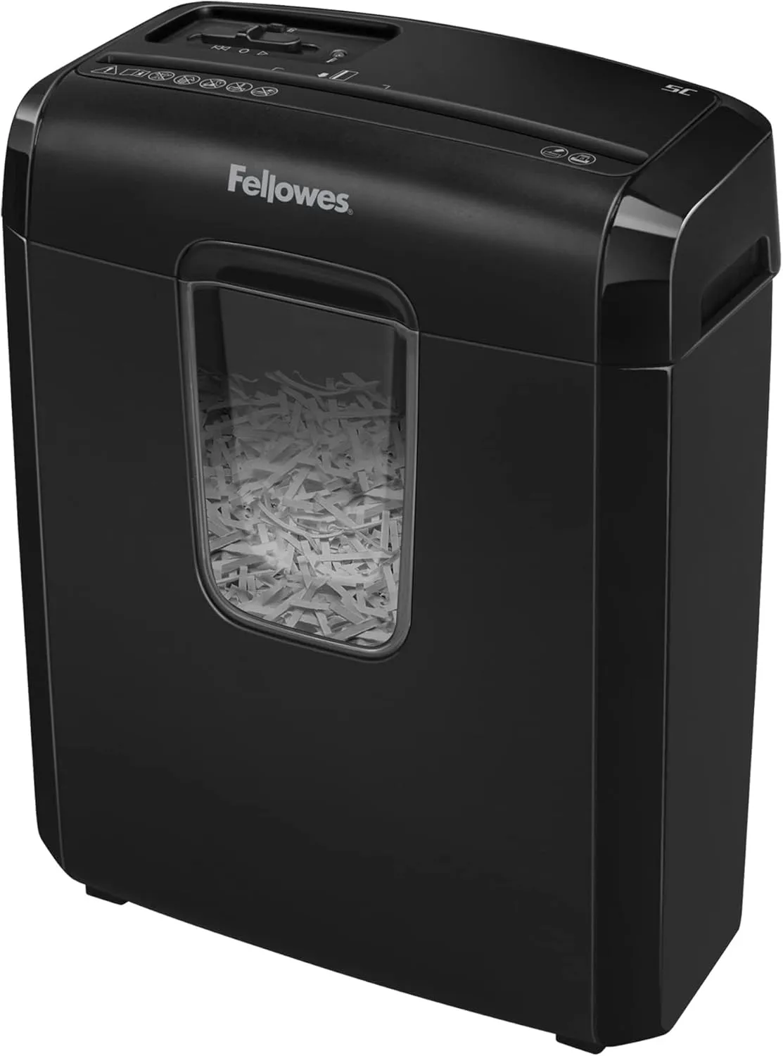Bild von Fellowes Powershred 6C Aktenvernichter für Zuhause mit Partikelschnitt, 6 Blatt Kapazität, 11L Papierkorb und Sicherheitssperre, verarbeitet auch Kreditkarten und Büroklammern