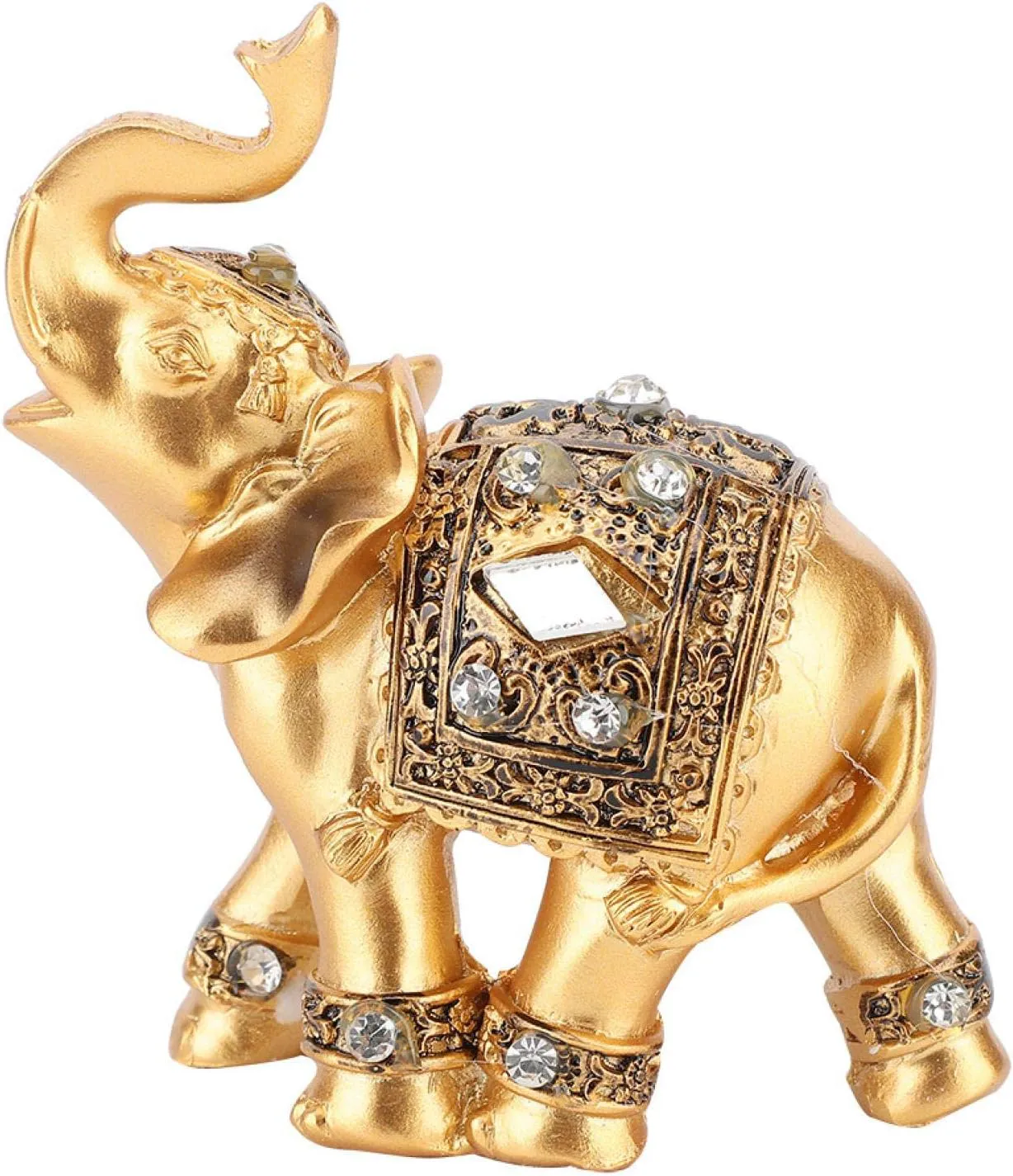 Bild von Feng Shui Elefant Statue aus Indien mit Glücks- und Reichtumssymbolik, 3,54 Zoll groß