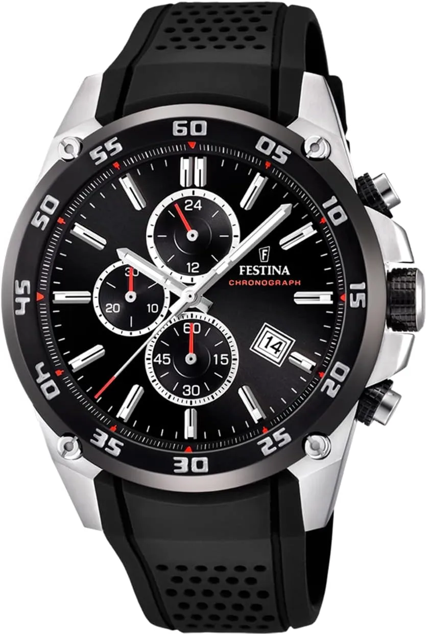 Bild von Festina F20330/5 Unisex Chronograph Quarzuhr mit Kautschukarmband