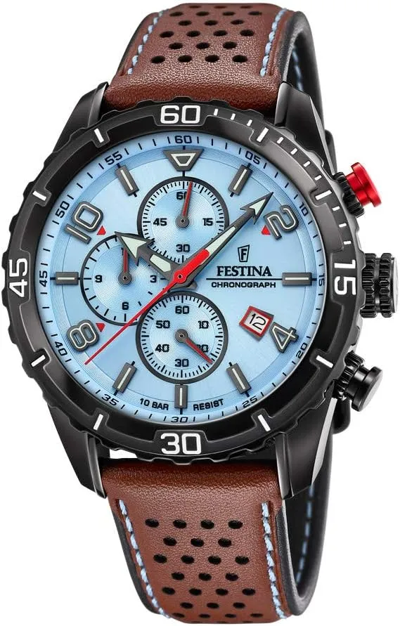 Bild von Festina F20519/1 Herren Analog Quarz Uhr mit Lederarmband