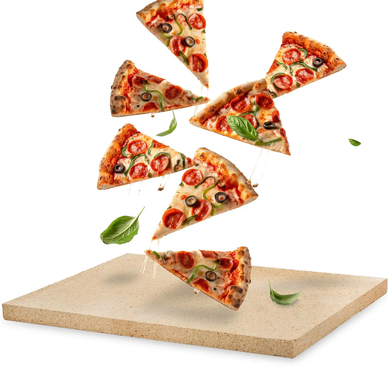 Bild von Feuerfest 123 Pizzastein aus Schamott 40x30x3 cm für Backofen und Grill