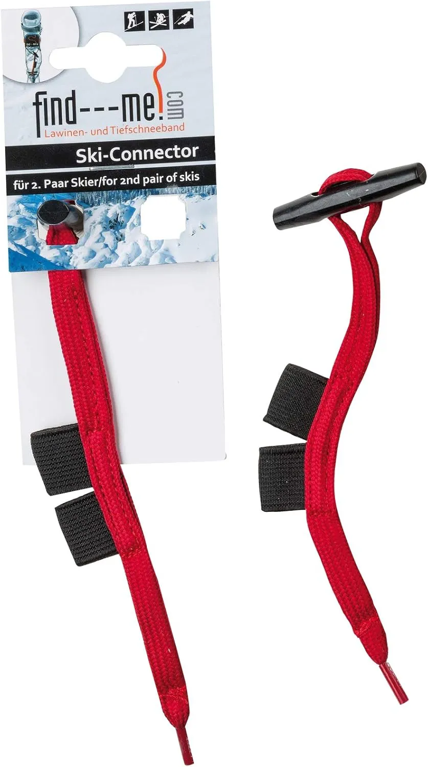 Bild von FIND-ME Ski-Connectoren zur Ergänzung für ein zweites Paar Ski, 2 Stück, geeignet für Tourenski und Freeride