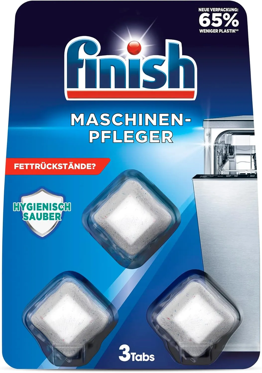 Bild von Finish Maschinenpfleger Tabs für die Spülmaschine, 3 Stück