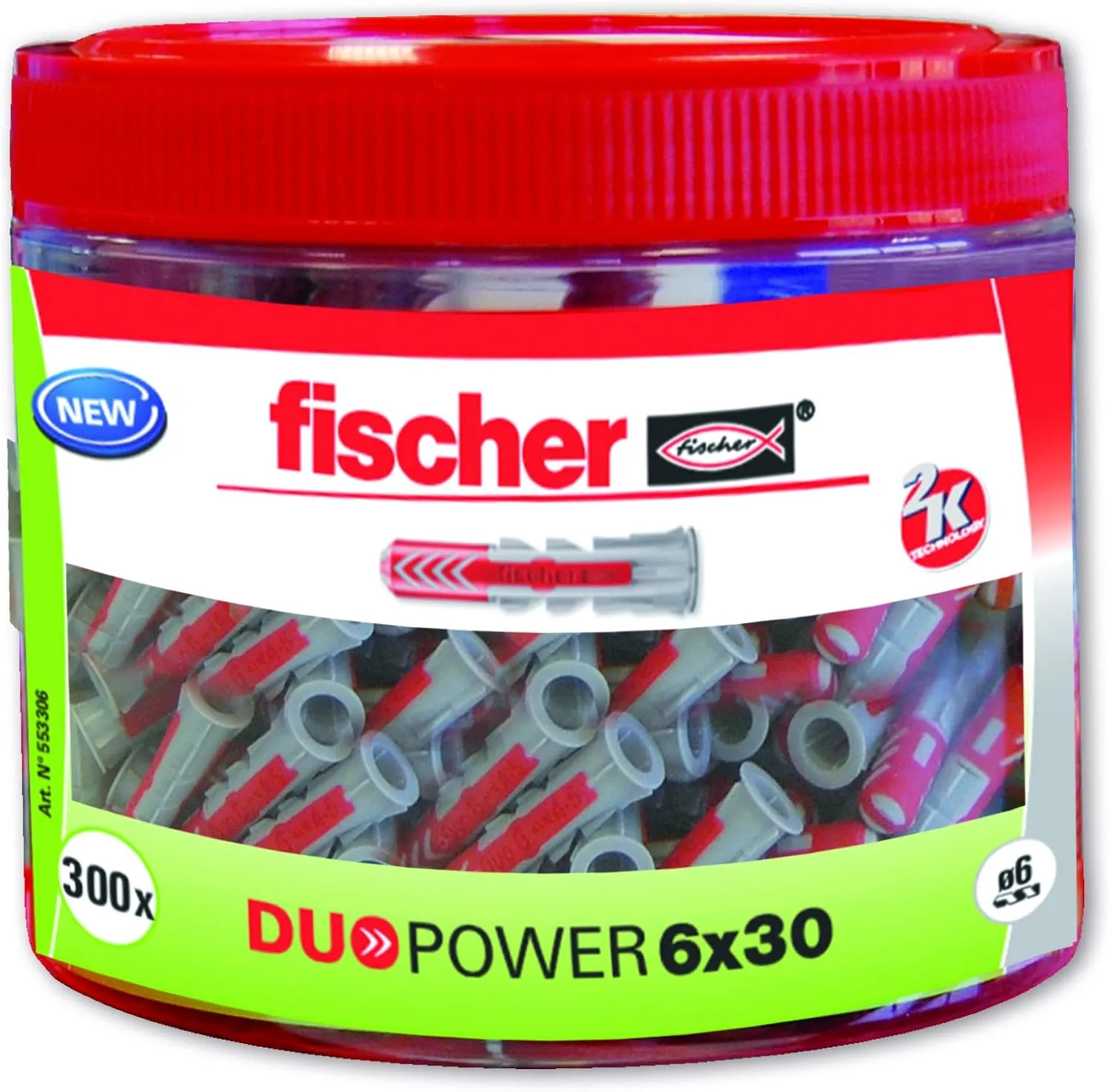 Bild von Fischer Duopower Dübel 6x30, 300 Stück