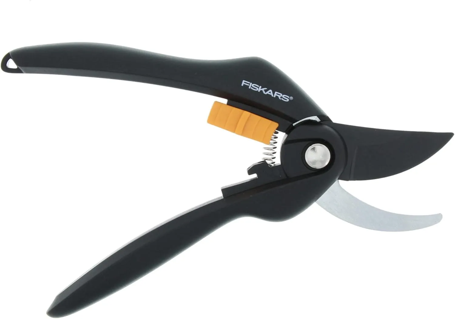 Bild von Fiskars Bypass-Gartenschere mit 20 cm Klingenlänge aus hochwertigem Stahl in Schwarz und Orange