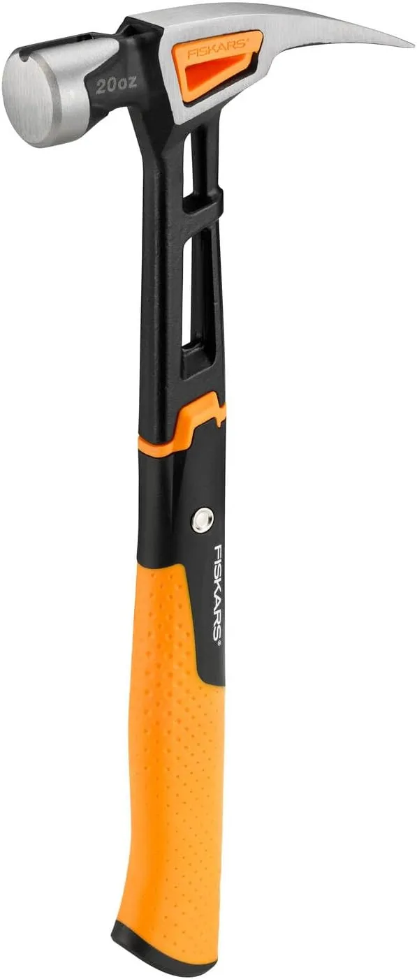 Bild von Fiskars IsoCore Universalhammer L mit einer Länge von 34 cm und einem Gewicht von 0,91 kg in Schwarz/Orange, Artikelnummer 1020214