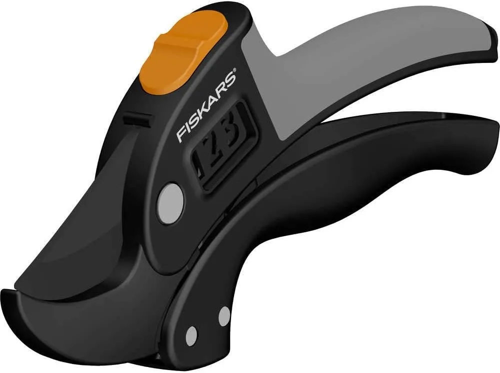 Bild von Fiskars P83 Amboss-Gartenschere mit 19 cm Länge für trockene Zweige und Äste
