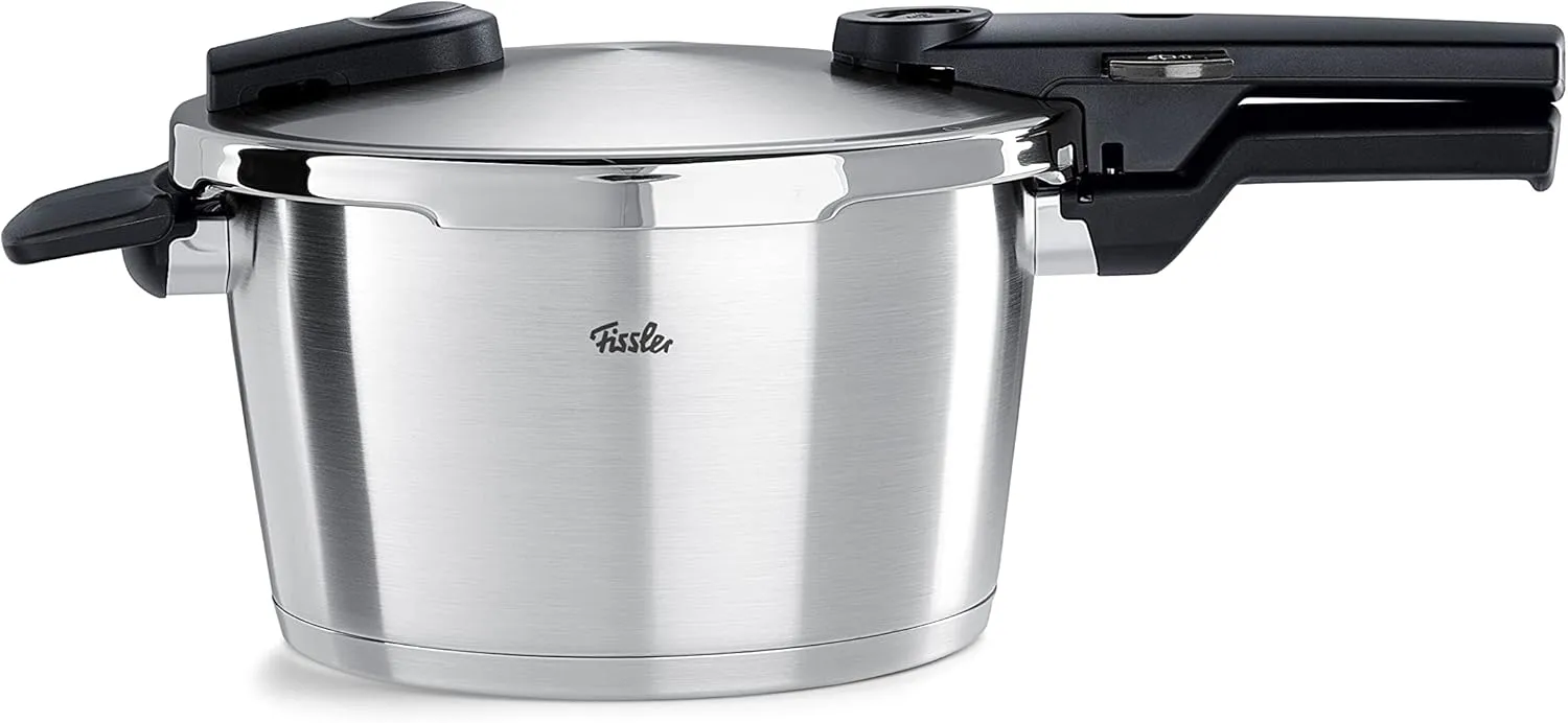 Bild von Fissler Vitaquick Premium Schnellkochtopf 4,5 Liter aus Edelstahl mit 2 Garstufen, induktionsgeeignet und Made in Germany