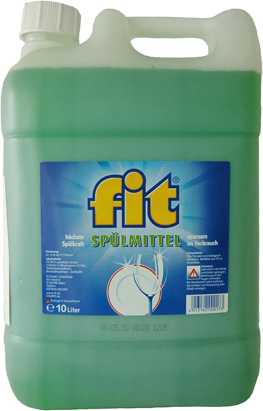 Bild von Fit Fit Spülmittel 10 Liter Kanister