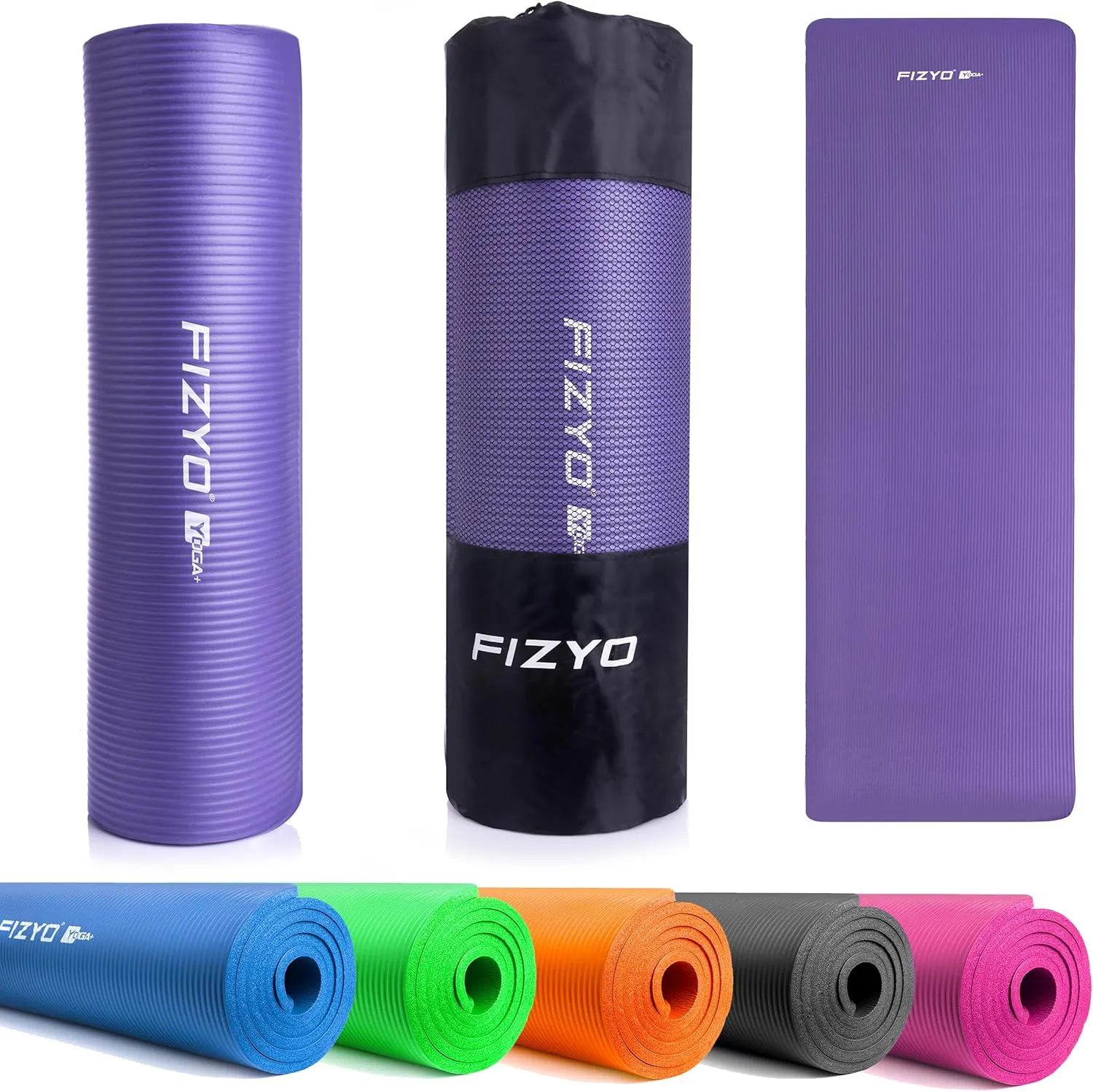 Bild von FIZYO FITYO Yogamatte aus NBR-Foam in 183 x 61 x 1 cm für Yoga und Fitness
