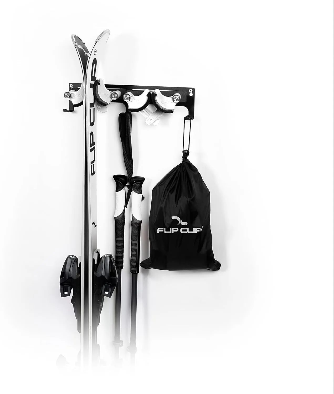 Bild von Flip Clip Duo Universalhalterung für Ski und Snowboard aus Stahl, Aluminium und glasfaserverstärktem Kunststoff