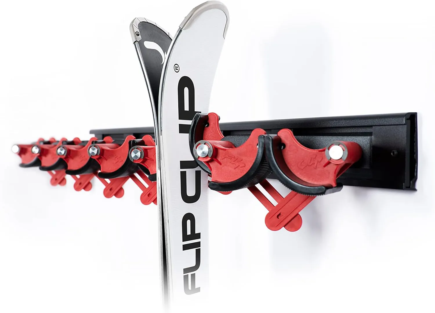 Bild von Flip Clip Flex6 Universalhalterung für Ski und Snowboard aus Stahl, Aluminium und glasfaserverstärktem Kunststoff