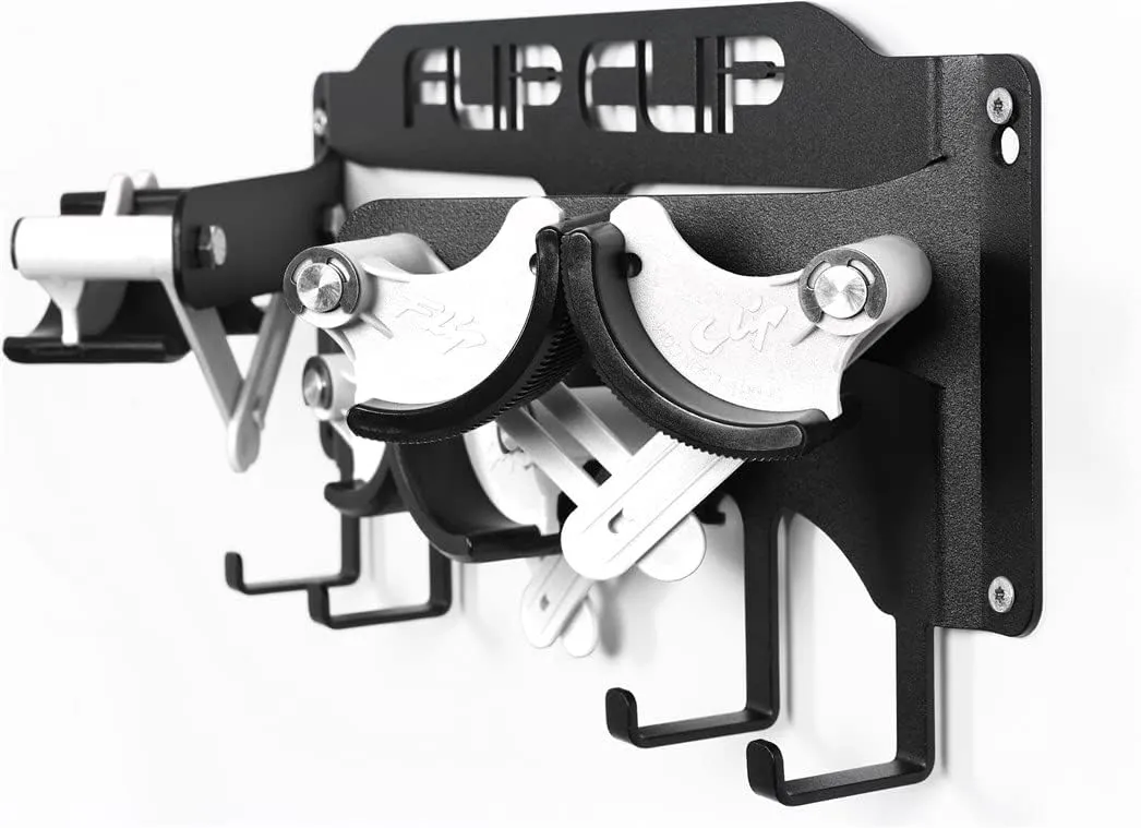 Bild von Flip Clip Triple Universalhalterung für Ski und Snowboard aus Stahl, Aluminium und glasfaserverstärktem Kunststoff