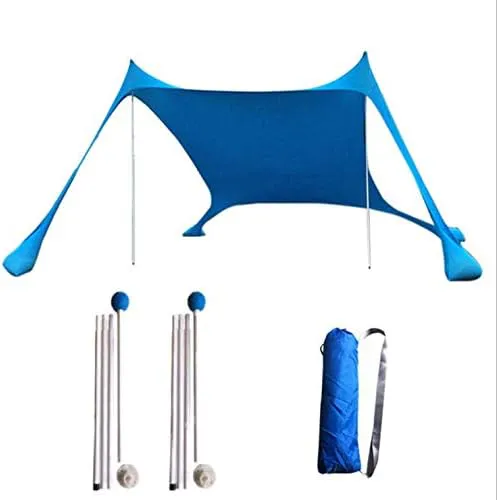 Bild von Floving Strandzelt für 4-5 Personen in Blau mit UV-Schutz