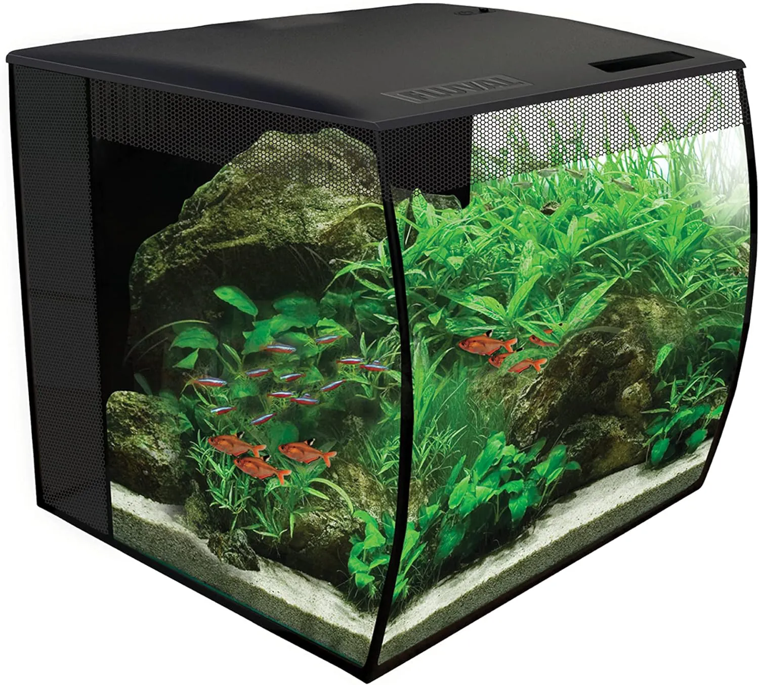 Bild von Fluval Flex Nano Aquarium 34L in Schwarz für Süßwasser
