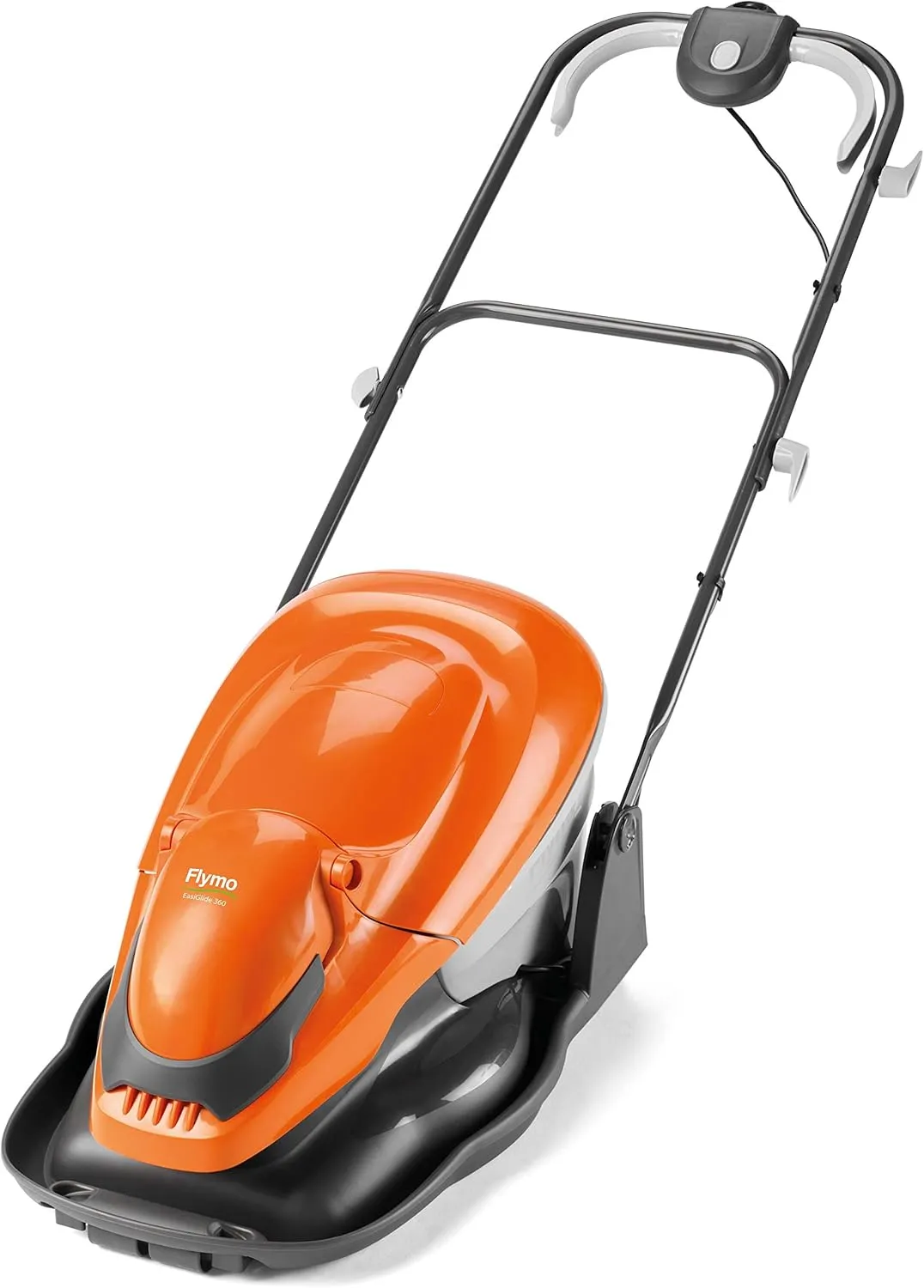 Bild von Flymo EasiGlide 360 Rasenmäher mit 1800 Watt Motor, 36 cm Schnittbreite und 26 Liter Grasauffangkorb, orange/grau, Artikelnummer 9704832-01