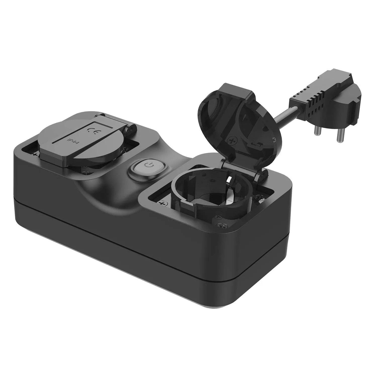 Bild von Flysocks WLAN Outdoor Steckdose mit 2 Ausgängen, wasserdicht und App Steuerung, kompatibel mit Alexa und Google Home