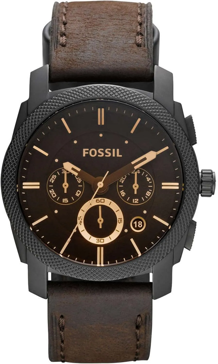 Bild von Fossil Machine Herrenchronograph mit Edelstahl- oder Lederarmband