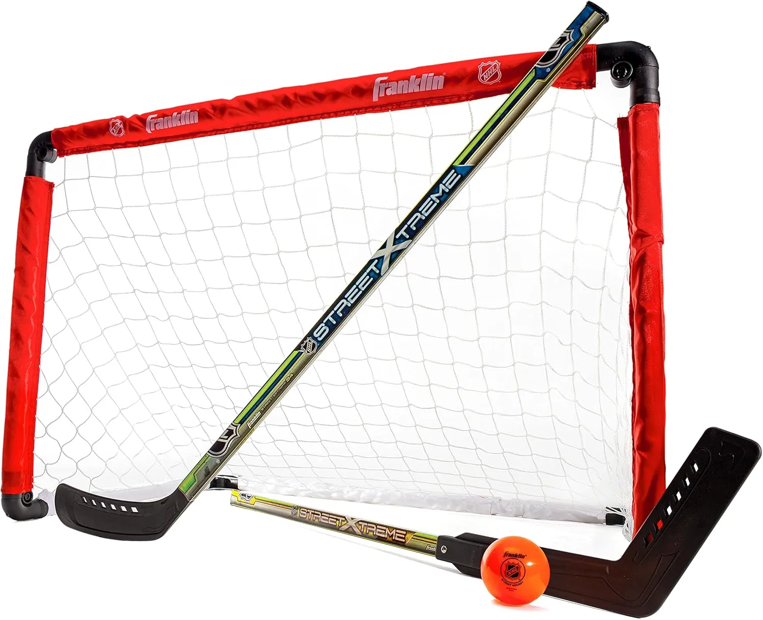 Bild von Franklin Sports NHL Hockeytor mit 91,4 cm und 2 Schlägern, offizielles Jugendhockey-Set