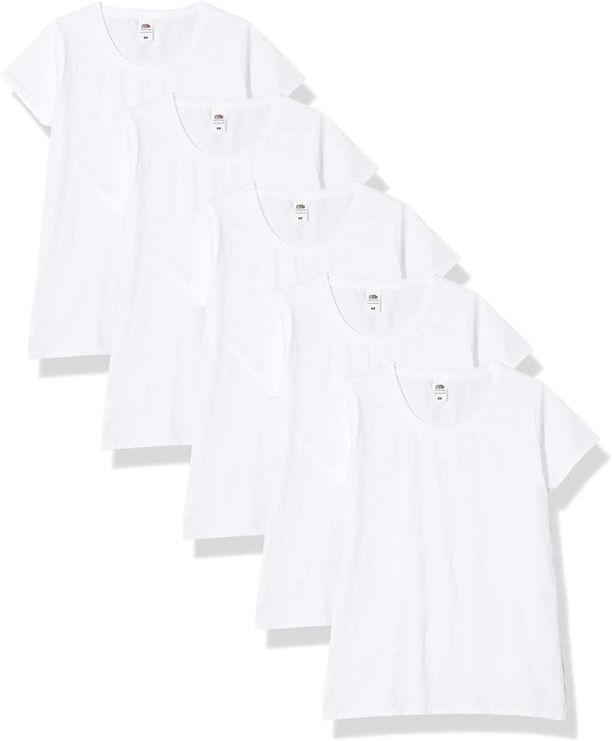 Bild von Fruit of the Loom Damen T-Shirt 5er Pack