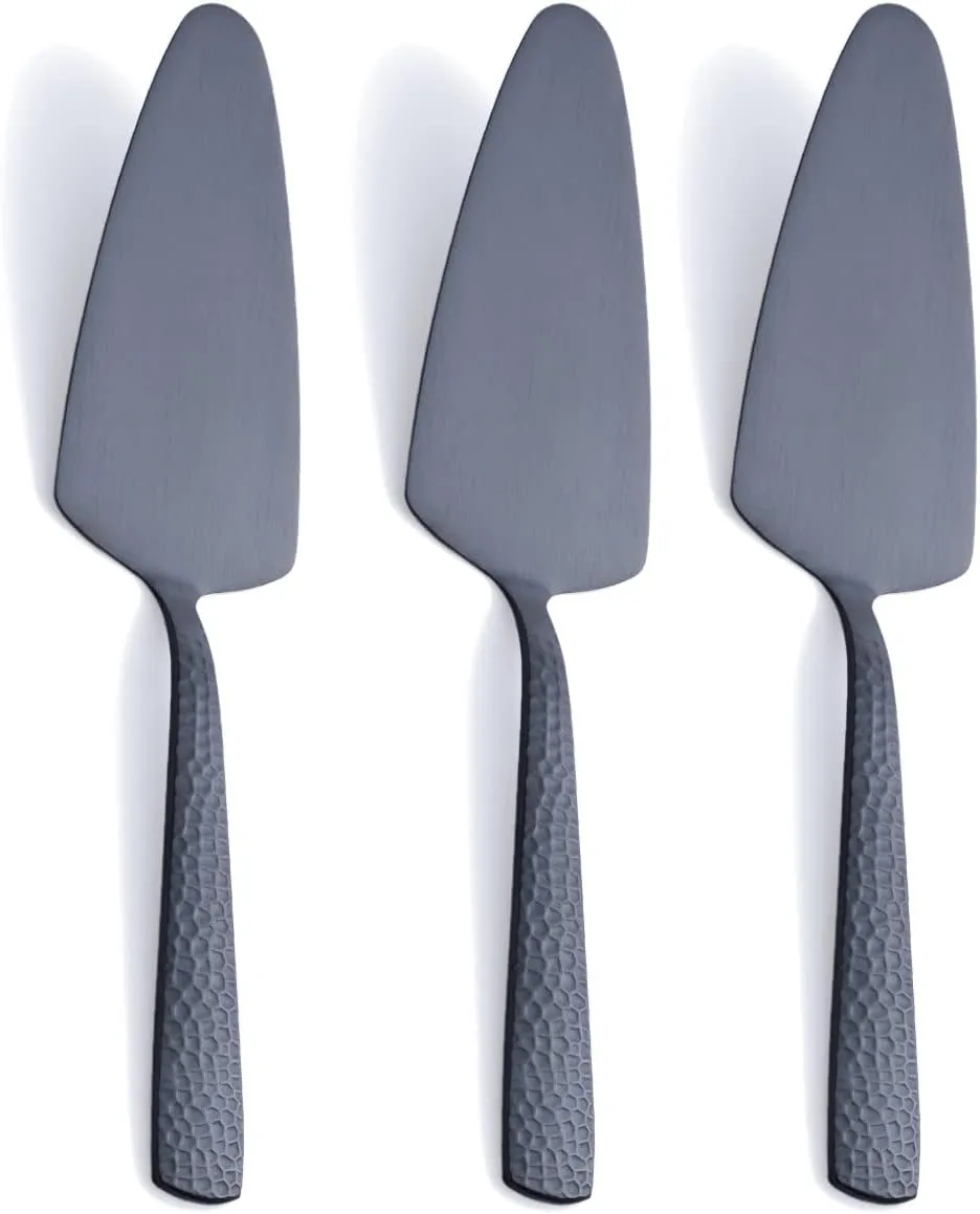Bild von Fullyware Tortenheber aus Edelstahl, 23,9 cm, matt schwarz, 3 Stück