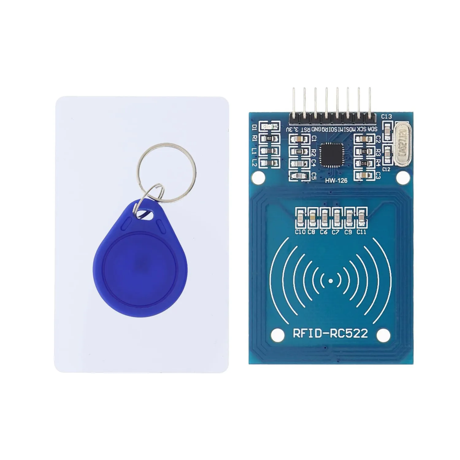 Bild von Funduino RFID Starter-Set für Arduino und Raspberry Pi mit Lesegerät, Chip und Steckkarte