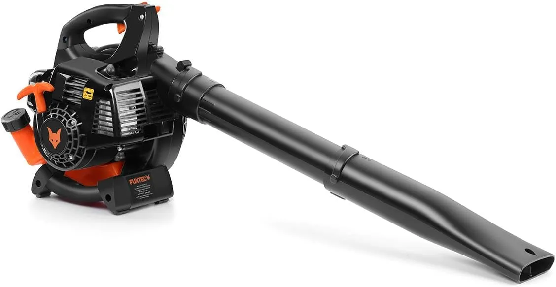 Bild von FUXTEC Benzin Laubbläser FX-LB126ECO mit 2-Takt Motor und 1 PS Leistung, 450 ml Tank, Luftgeschwindigkeit von 60 m/s und einem Gewicht von 4,5 kg