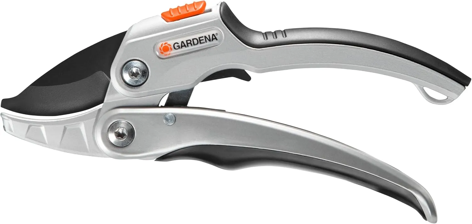 Bild von Gardena Ratschenschere SmartCut mit Ratschenmechanismus für Holz bis 25 mm und zwei Griffpositionen, Artikelnummer 8798-20