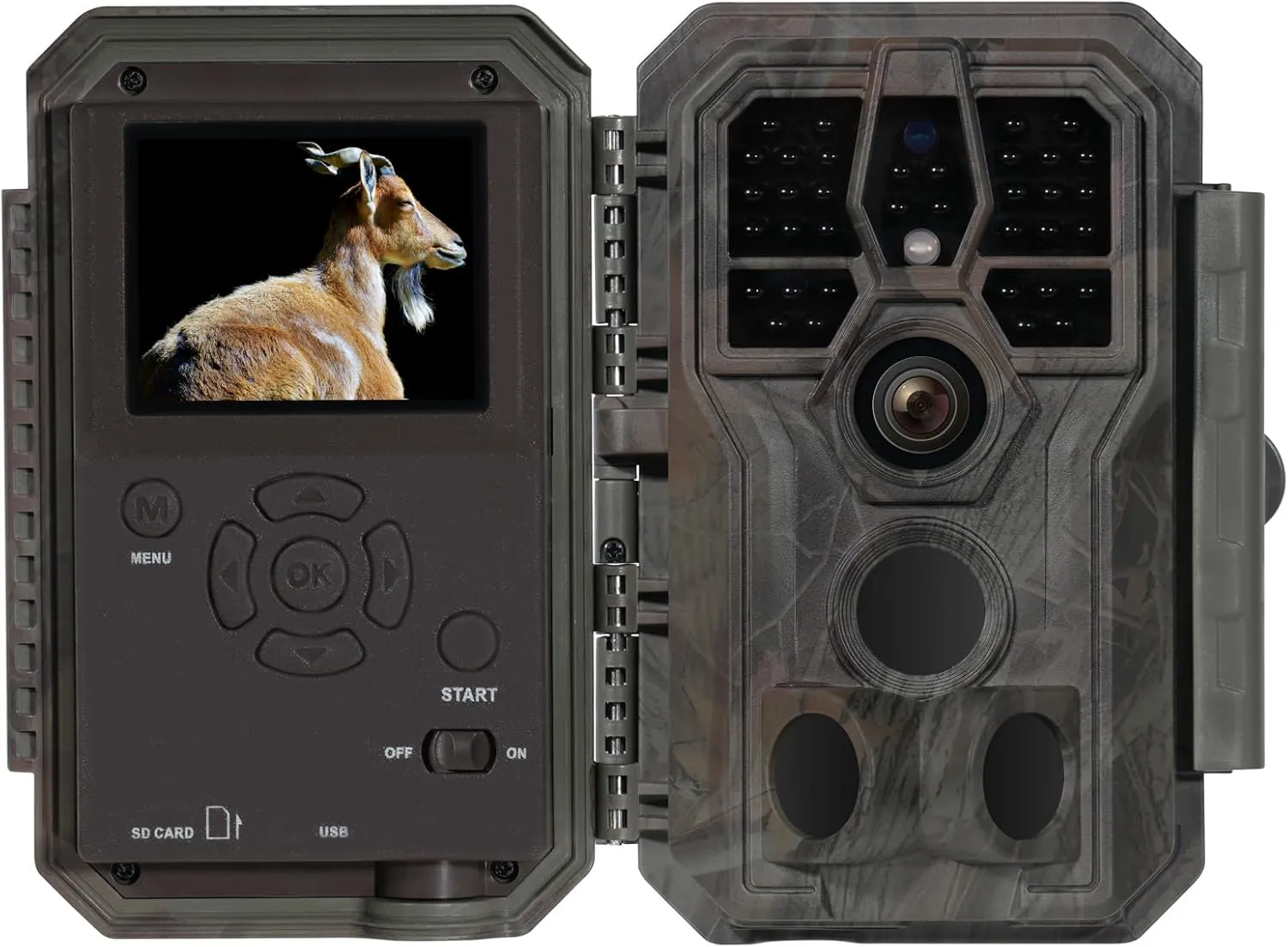 Bild von GardePro A5 Wildkamera mit 48 MP und 1296P Video, Nachtsicht bis 30 m, wasserdicht und mit Bewegungsmelder