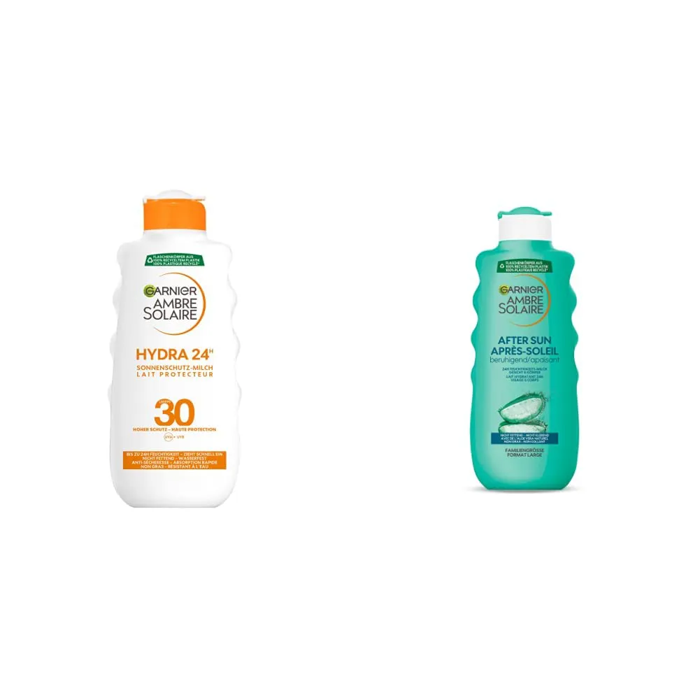 Bild von Garnier Ambre Solair Set mit Sonnenschutzmilch LSF 30 und After Sun Lotion mit Aloe Vera
