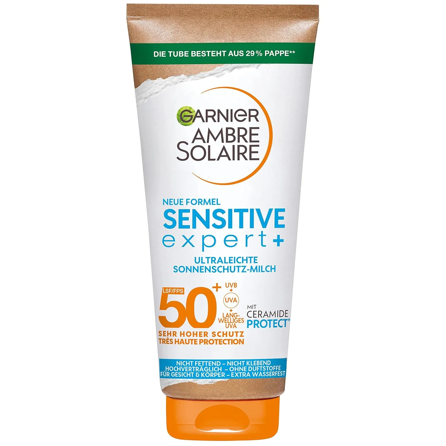 Bild von Garnier Ambre Solaire Sensitive Expert Sonnenschutzmilch LSF 50+ mit 175 ml für empfindliche Haut