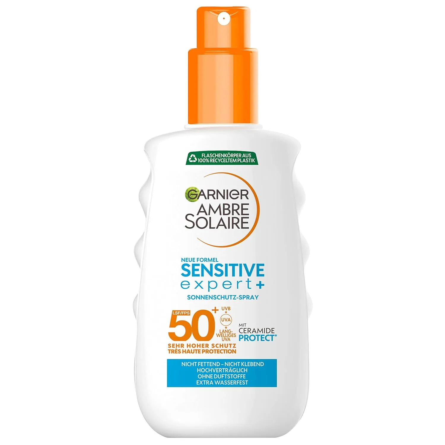 Bild von Garnier Ambre Solaire Sensitive Expert Sonnenschutzspray mit LSF 50+, wasserfest, 150 ml