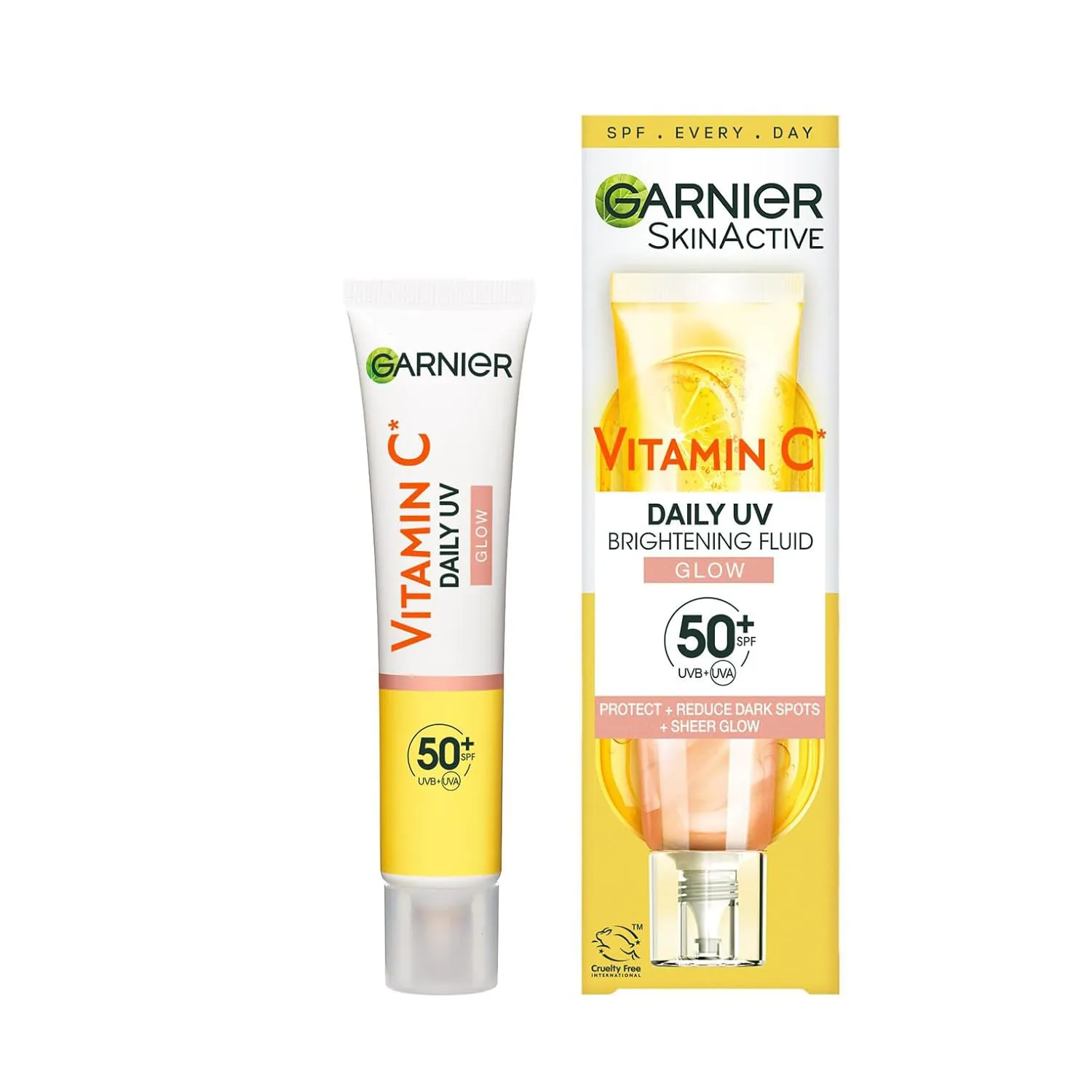 Bild von Garnier Vitamin C Sonnenschutzcreme LSF 50+ für Gesicht und Hals, 40 ml, vegan und für alle Hauttypen geeignet