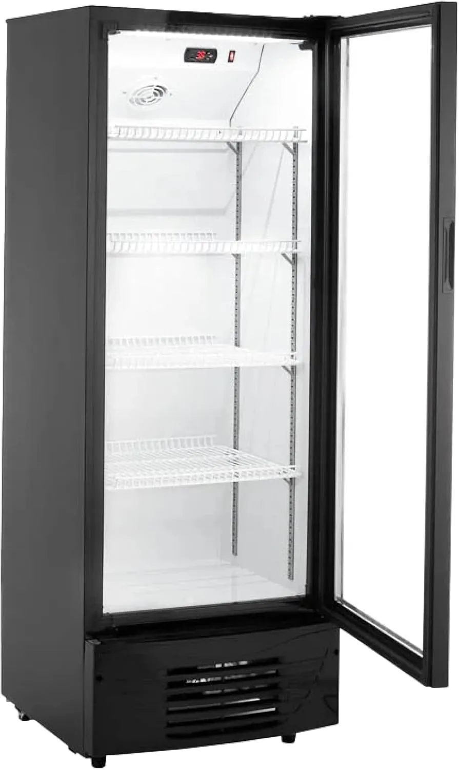 Bild von GastroHero Eco 278 Getränkekühlschrank mit 278 Litern, verstellbaren Einlegeböden, Glastür, abschließbar und Innenbeleuchtung