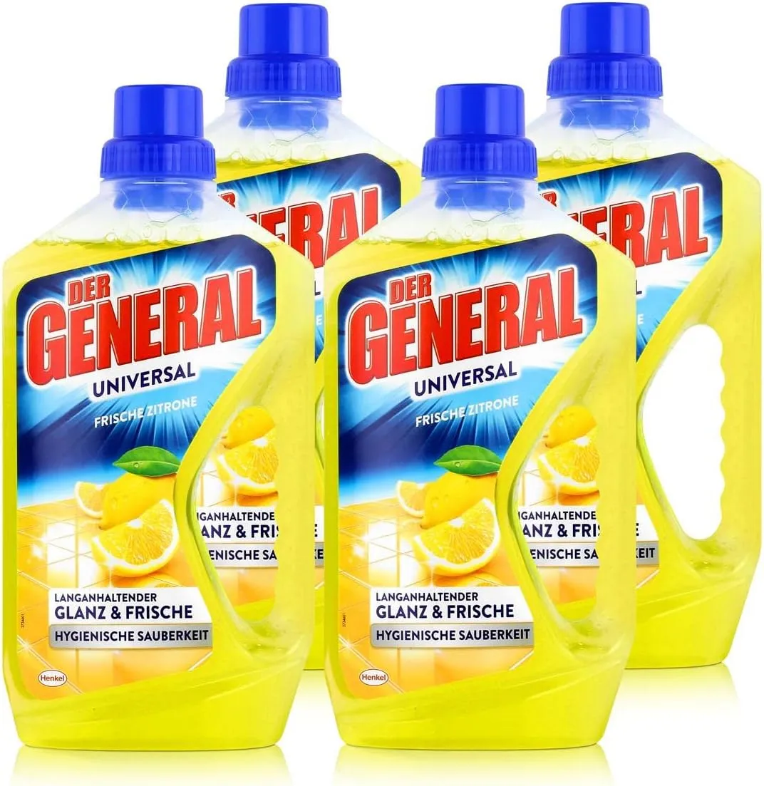 Bild von General Frische Zitronen Allzweckreiniger im 4er Pack mit je 750 ml