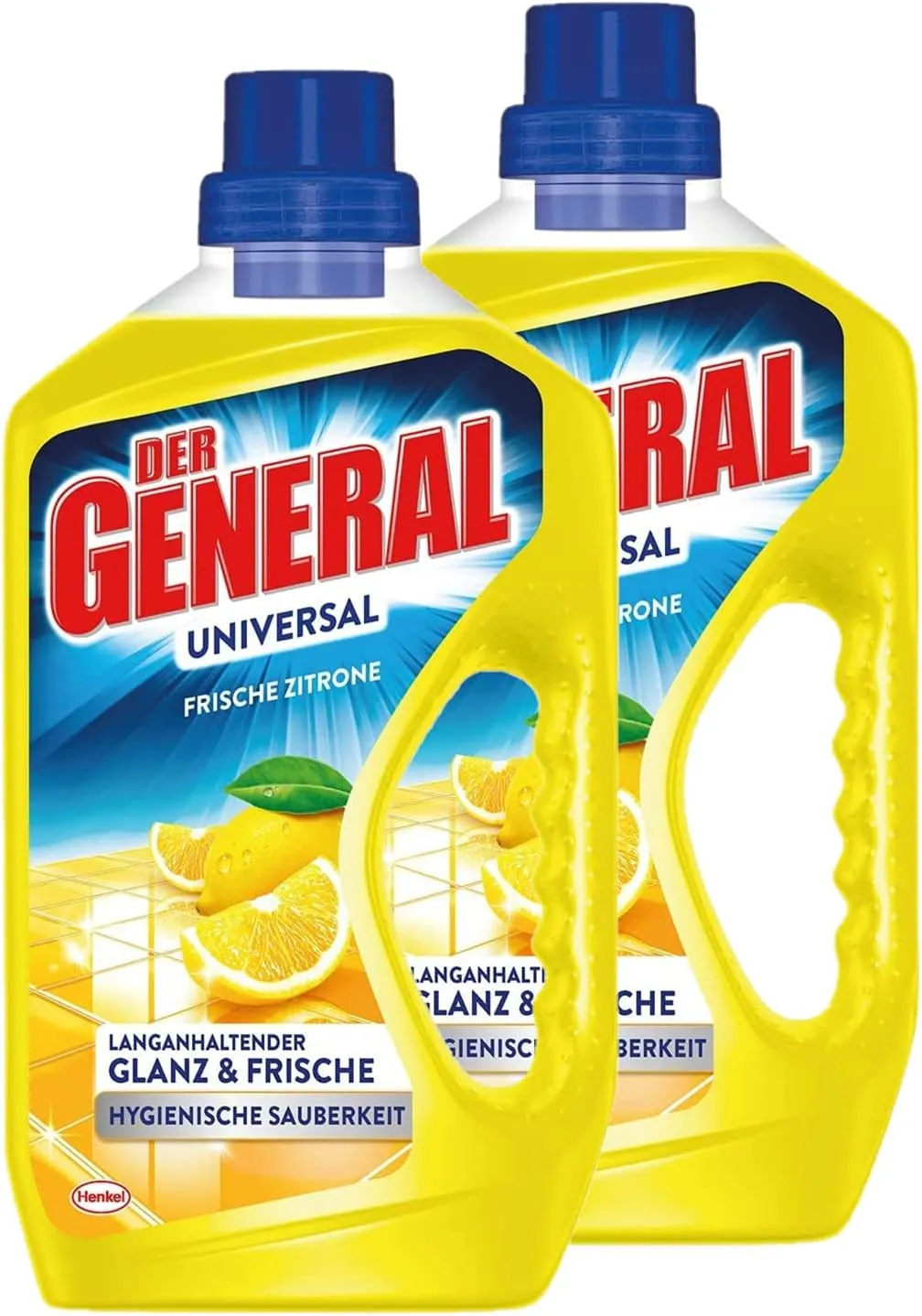Bild von General Universal Frische Zitrone Allzweckreiniger im Doppelpack mit 2 x 750 ml für hygienische Sauberkeit