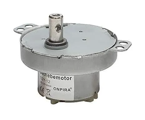 Bild von Getriebemotor 12V DC mit Metallgehäuse und 10 Geschwindigkeiten für den Modellbau, 5 U/min
