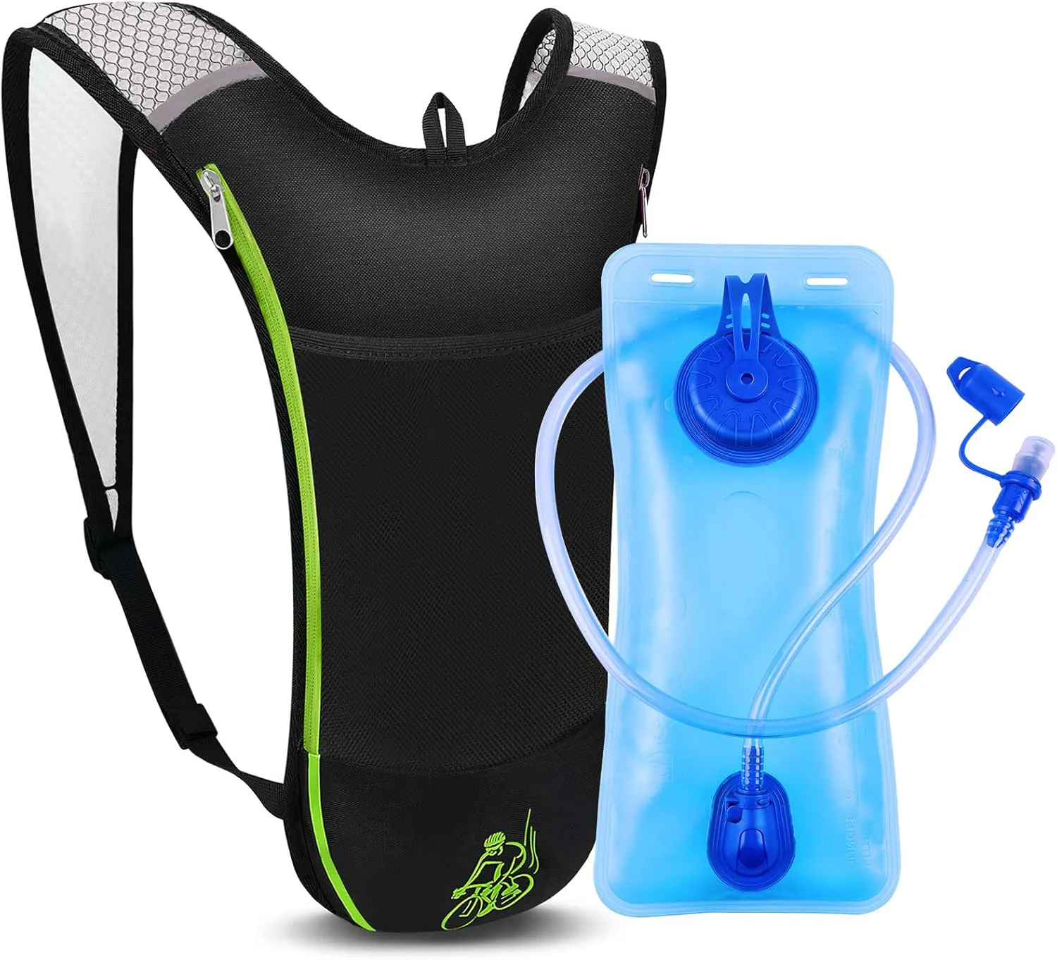 Bild von GIEMIT Trinkrucksack mit 2 Litern Wasserblase für Damen und Herren, ideal für Outdoor-Aktivitäten
