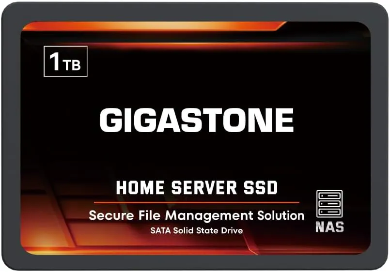 Bild von Gigastone 1TB NAS SSD für 24/7 Betrieb mit hoher Haltbarkeit und 2,5 Zoll SATA III Anschluss