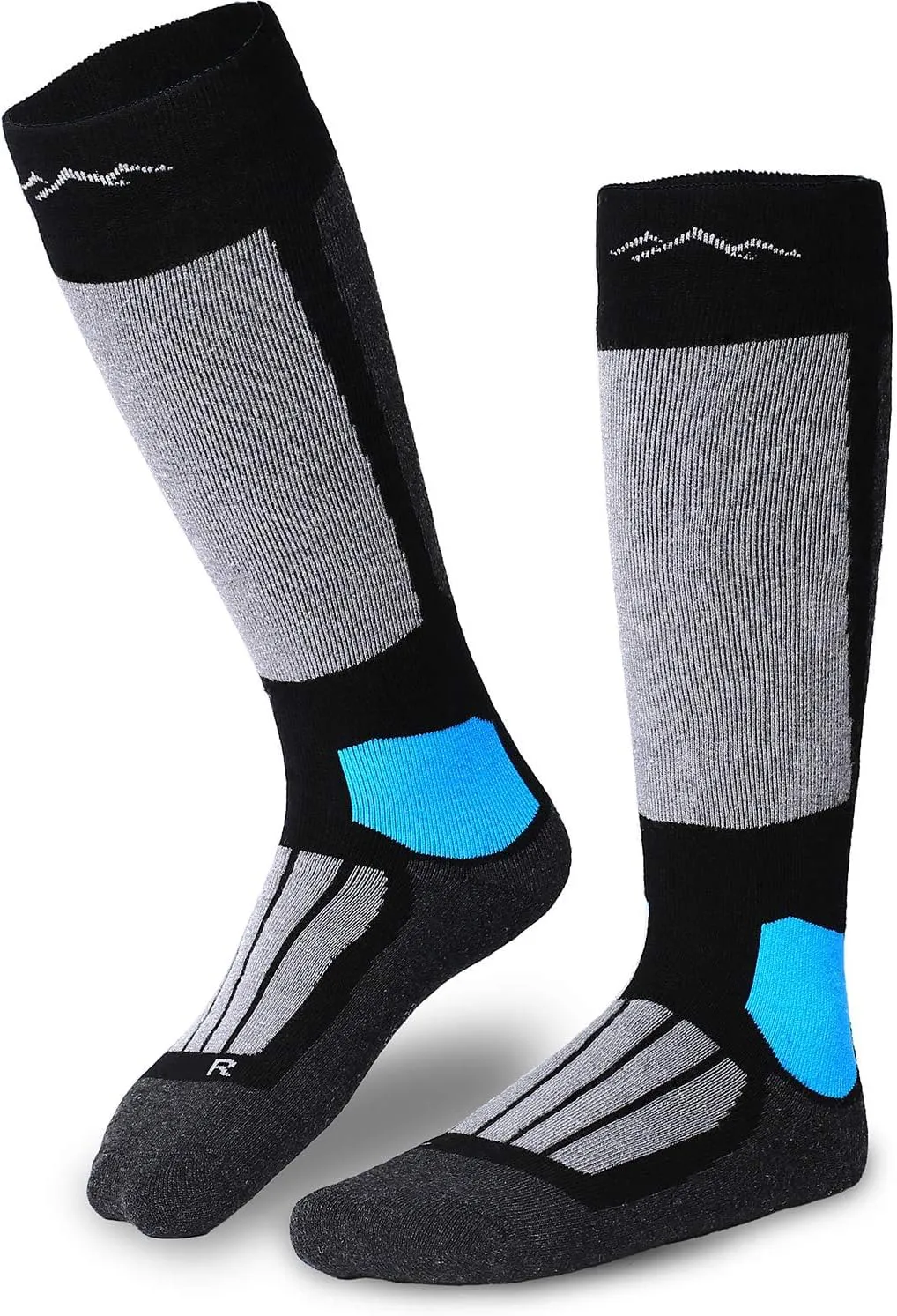Bild von Gipfelsport Merino Skisocken für die ganze Familie, warme und gepolsterte Kniestrümpfe für Winter und Snowboarding