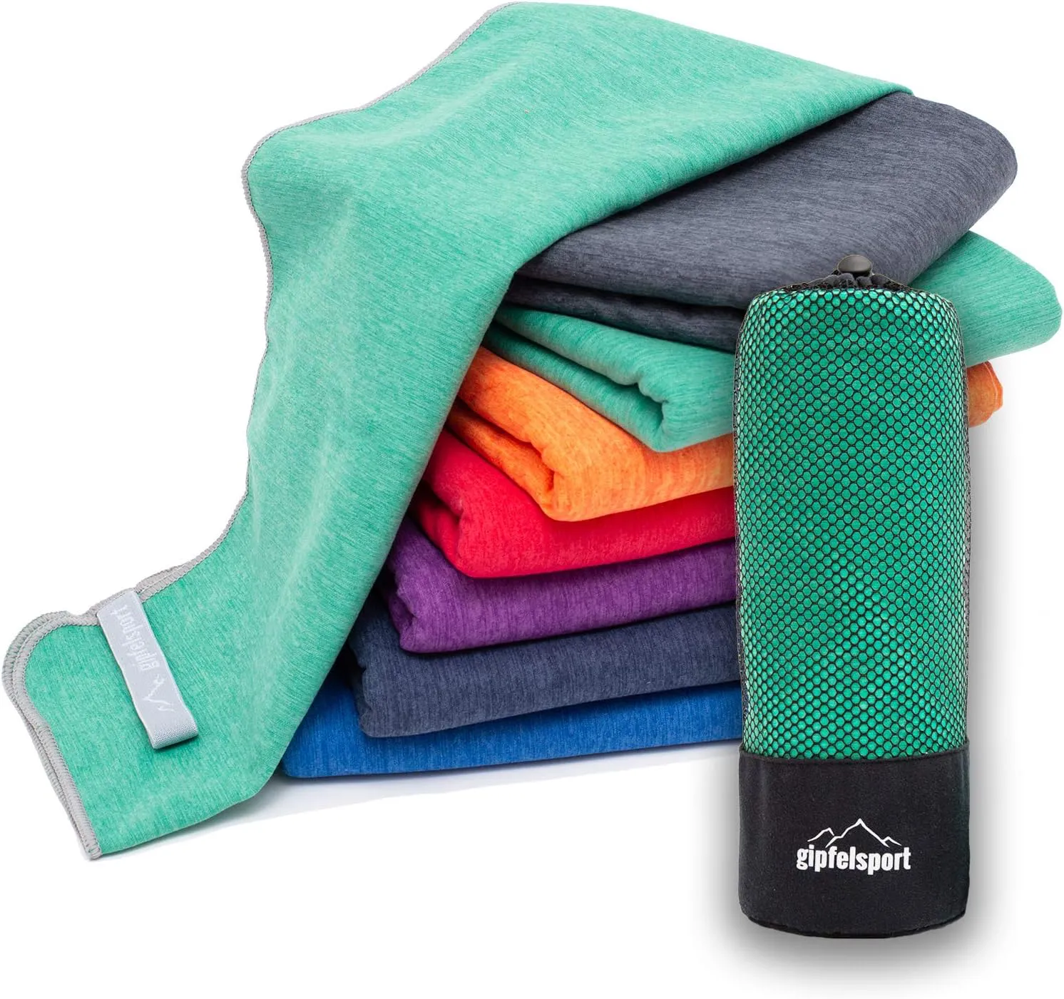 Bild von Gipfelsport Mikrofaser Handtuch Set mit 8 Größen und 13 Farben für Sauna, Fitness und Sport
