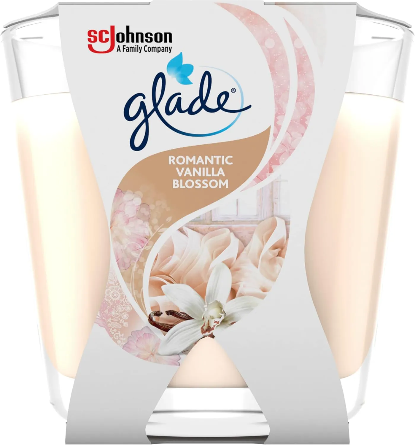 Bild von Glade Brise Duftkerze Romantic Vanilla im Glas im 6er Pack mit je 70 g