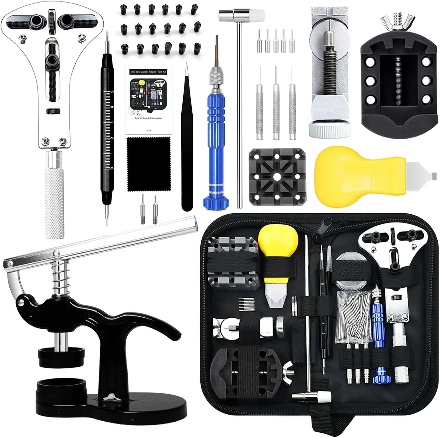 Bild von GLDCAPA Uhren Reparatur Set mit Werkzeugen und Tragetasche