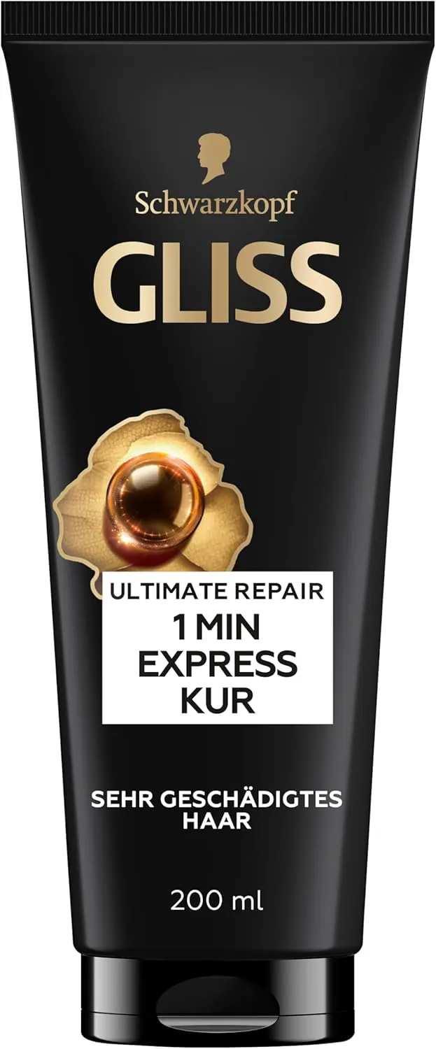 Bild von Gliss Ultimate Repair Intensivkur 200 ml für extrem geschädigtes Haar mit Keratin